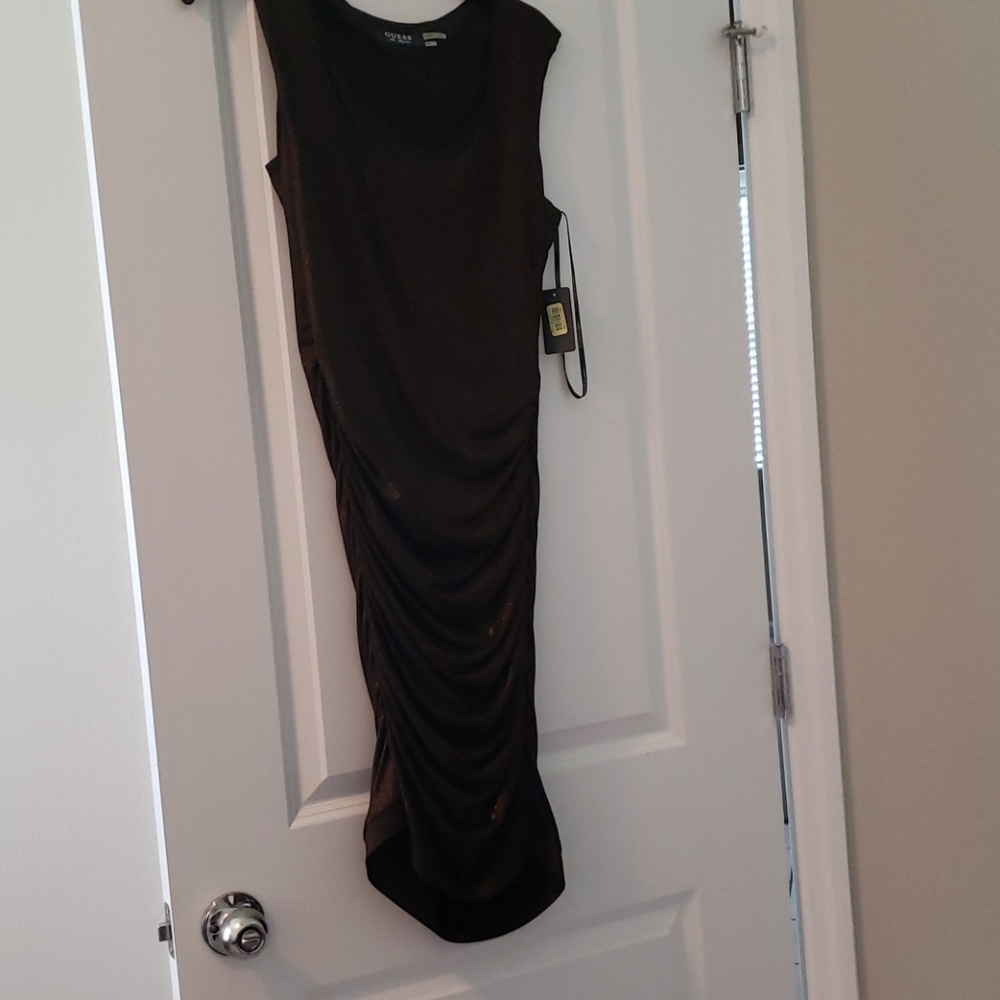 Copper black dress